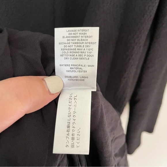 See By Chloe Black Peasant Style Long Sleeve Dress - Picture 8 of 8